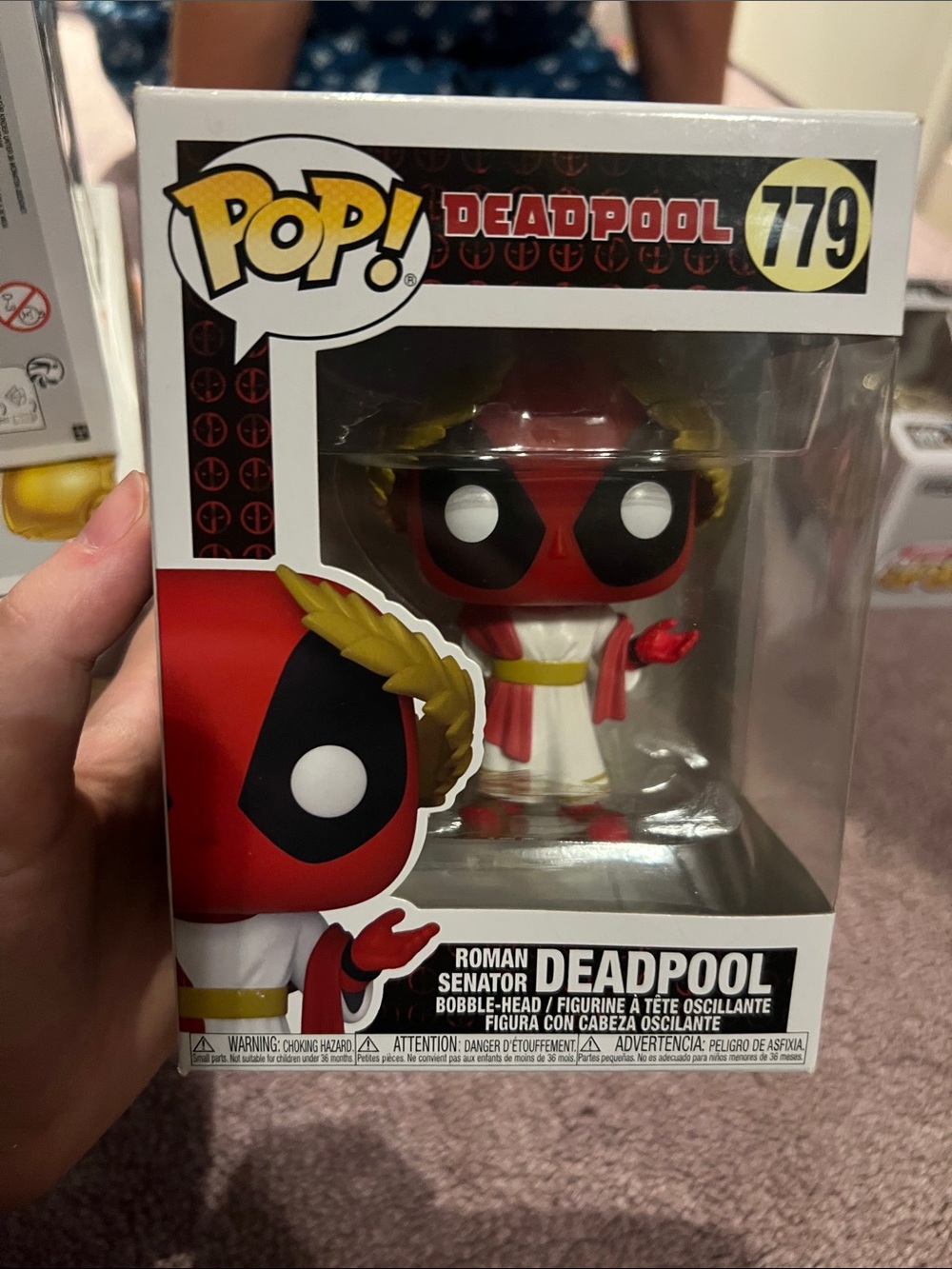 Funko Pop! Deadpool Roman Senator Figure - Red, Gold, White